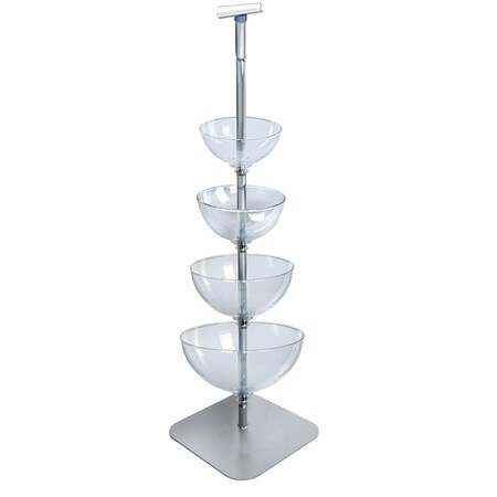 Azar Displays Four-Tier Cascading Bowl Floor Display 750040